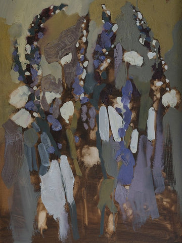 Idiosyncratic Floral  III Black Ornate Wood Framed Art Print with Double Matting by Ferrell, Erin McGee