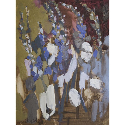 Idiosyncratic Floral  IV White Modern Wood Framed Art Print by Ferrell, Erin McGee