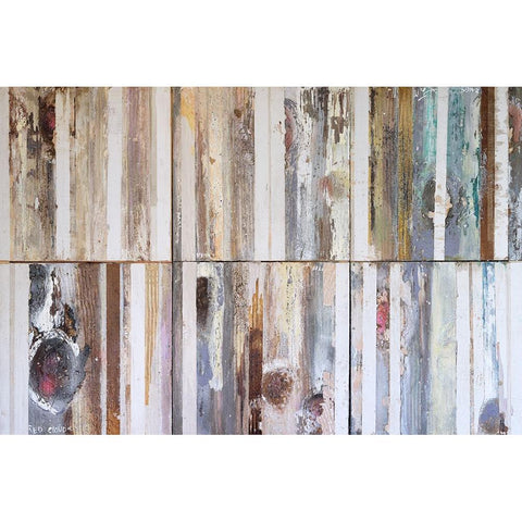 Textured Grain VII Gold Ornate Wood Framed Art Print with Double Matting by Ferrell, Erin McGee