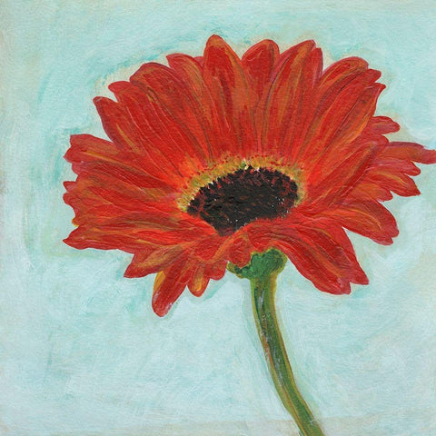 Super Daisy I White Modern Wood Framed Art Print by Fuchs, Jodi