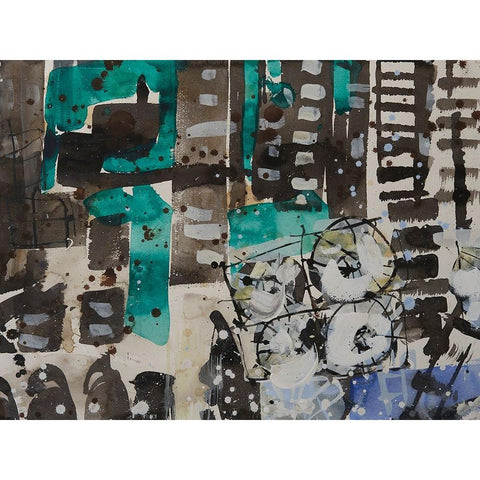 Bahrain I Black Modern Wood Framed Art Print by Ferrell, Erin McGee