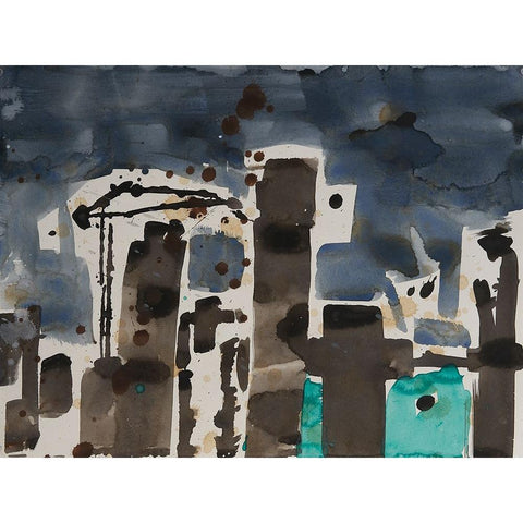 Bahrain III White Modern Wood Framed Art Print by Ferrell, Erin McGee