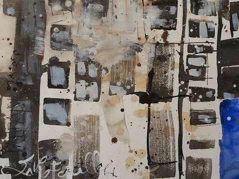 Bahrain V Black Ornate Wood Framed Art Print with Double Matting by Ferrell, Erin McGee