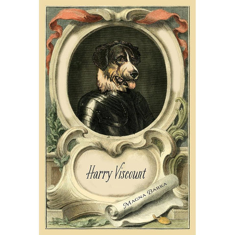 Royal Dog Portrait III Black Modern Wood Framed Art Print by Longley, Alicia