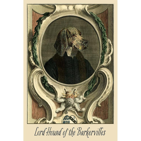 Royal Dog Portrait VI Black Modern Wood Framed Art Print with Double Matting by Longley, Alicia