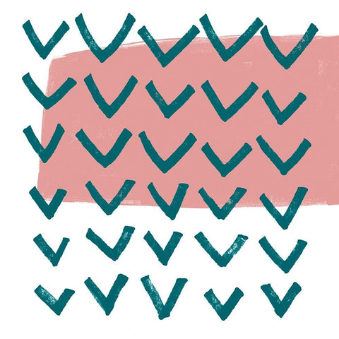 Chromatic Semaphor IV Gold Ornate Wood Framed Art Print with Double Matting by Vess, June Erica