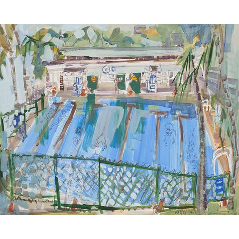 Hawaii I Gold Ornate Wood Framed Art Print with Double Matting by Ferrell, Erin McGee