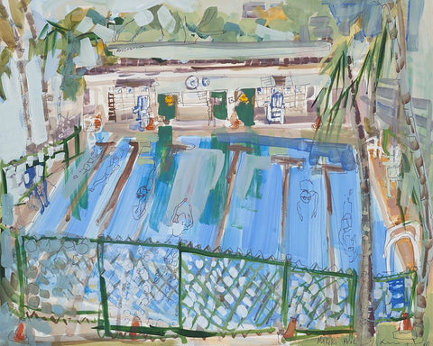 Hawaii I Black Ornate Wood Framed Art Print with Double Matting by Ferrell, Erin McGee