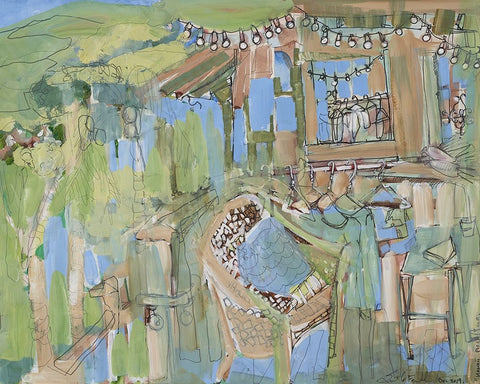 Hawaii III Black Ornate Wood Framed Art Print with Double Matting by Ferrell, Erin McGee