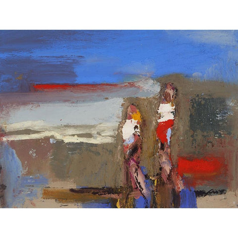 Shell Gathers IV Black Modern Wood Framed Art Print with Double Matting by Ferrell, Erin McGee