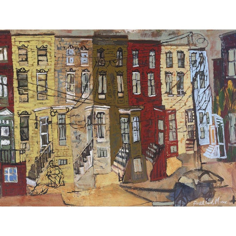 Portland I Gold Ornate Wood Framed Art Print with Double Matting by Ferrell, Erin McGee