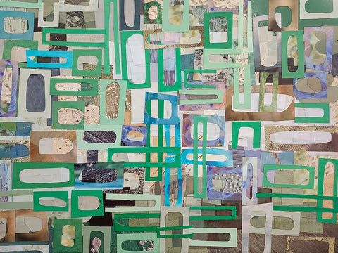 Yucatan Mayan Village IV White Modern Wood Framed Art Print with Double Matting by Good, Coco