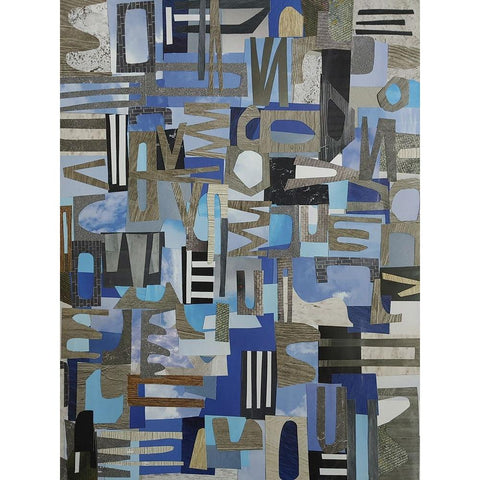 Skies Over the Loire Valley III Black Modern Wood Framed Art Print with Double Matting by Good, Coco