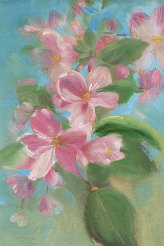 Sweeping Florals Black Ornate Wood Framed Art Print with Double Matting by Iafrate, Sandra