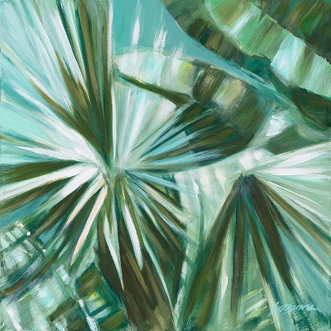 Verde Jungle White Modern Wood Framed Art Print by Wilkins, Suzanne