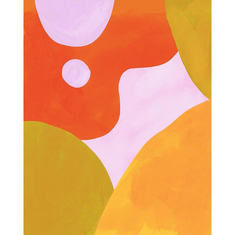 Tilting Planet I Black Modern Wood Framed Art Print with Double Matting by Sizemore, Natalie