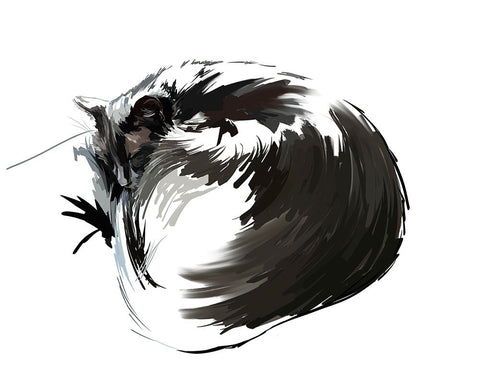 Asher II Black Ornate Wood Framed Art Print with Double Matting by Kalina, Emily