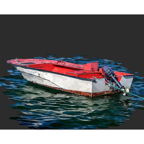 Boat Study I White Modern Wood Framed Art Print by Kalina, Emily