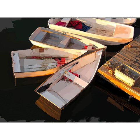 Boat Study IV White Modern Wood Framed Art Print by Kalina, Emily