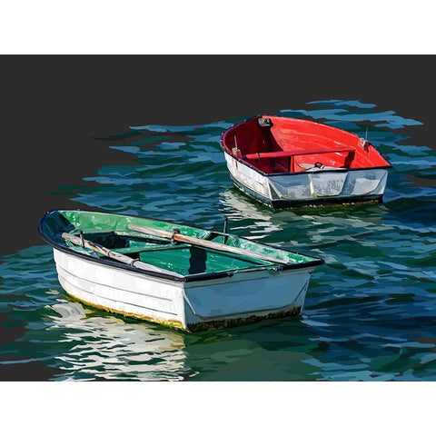 Boat Study V Black Modern Wood Framed Art Print by Kalina, Emily