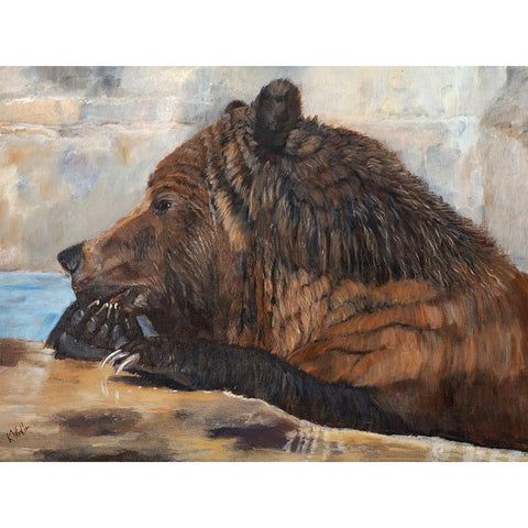 Cleaning Up Gold Ornate Wood Framed Art Print with Double Matting by Winkler, Kathy