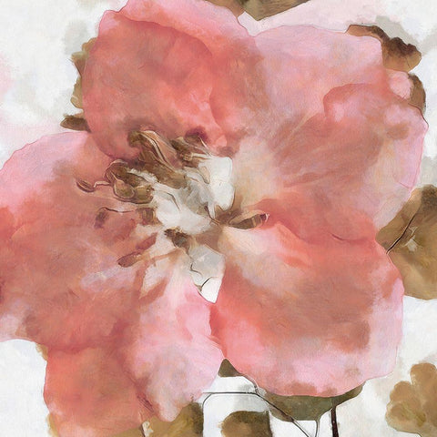 Delicateness I Gold Ornate Wood Framed Art Print with Double Matting by Saunders, Alonzo