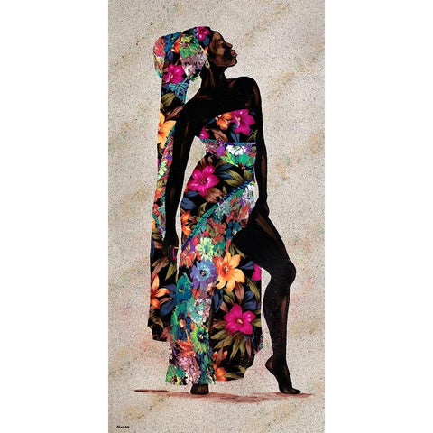 Her Beauty I White Modern Wood Framed Art Print by Saunders, Alonzo