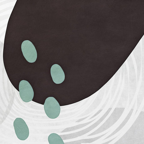 Shapes n Lines Abstract  II Black Modern Wood Framed Art Print by Aldridge, Ashley