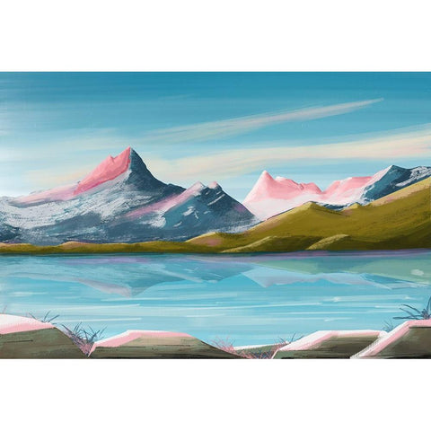 Canada II White Modern Wood Framed Art Print by Arctic Frame