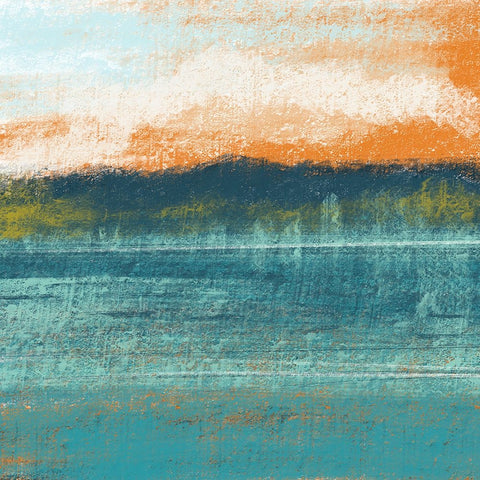 Coastal Dream III White Modern Wood Framed Art Print with Double Matting by Arctic Frame