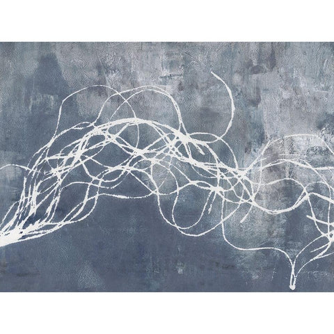 Organic Lining II Black Modern Wood Framed Art Print by Haase, Andrea
