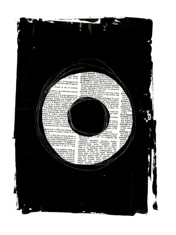 Collected Knowledge I White Modern Wood Framed Art Print with Double Matting by Haase, Andrea