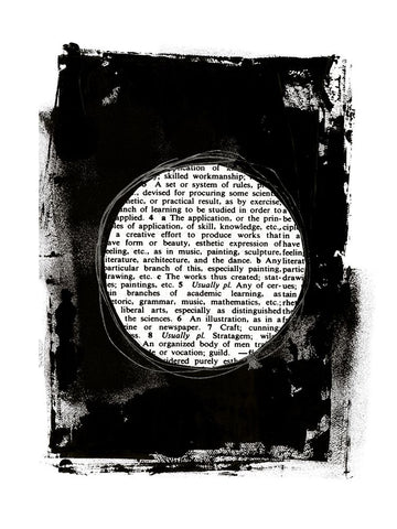 Collected Knowledge II Black Ornate Wood Framed Art Print with Double Matting by Haase, Andrea