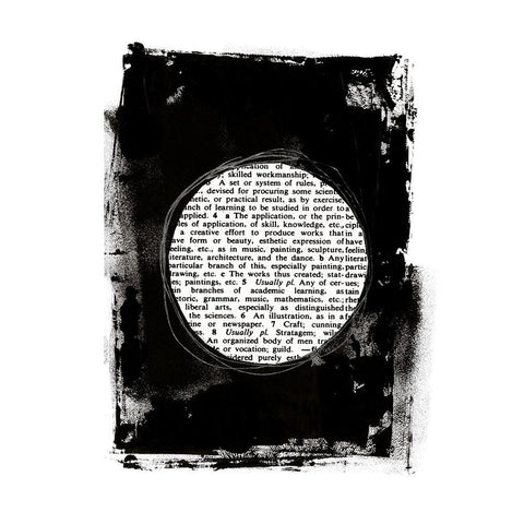 Collected Knowledge II Black Modern Wood Framed Art Print by Haase, Andrea
