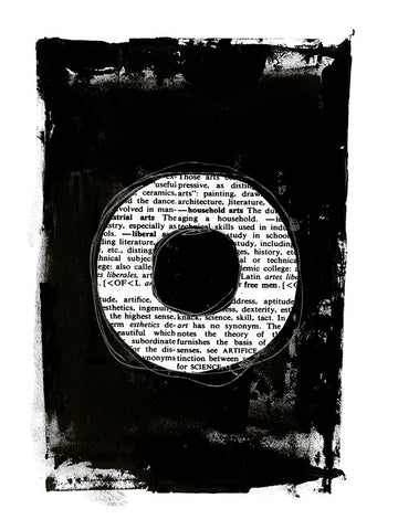 Collected Knowledge III White Modern Wood Framed Art Print with Double Matting by Haase, Andrea