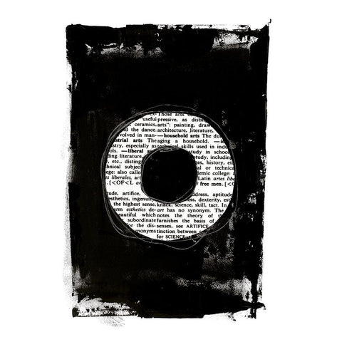 Collected Knowledge III Black Modern Wood Framed Art Print with Double Matting by Haase, Andrea