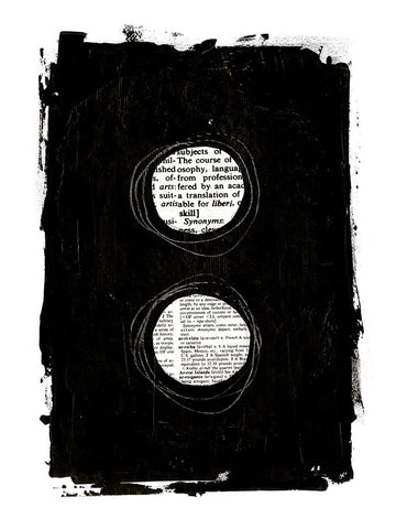 Collected Knowledge IV Black Ornate Wood Framed Art Print with Double Matting by Haase, Andrea