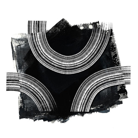 Inside Out II Black Modern Wood Framed Art Print with Double Matting by Haase, Andrea