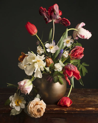 Spring Has Come  I Black Ornate Wood Framed Art Print with Double Matting by McLean, Leah