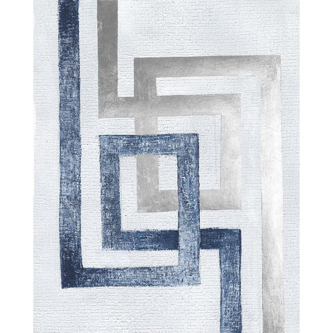 Transversal II Black Modern Wood Framed Art Print with Double Matting by Lam, Vanna