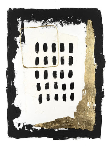 Gold Junction I Black Ornate Wood Framed Art Print with Double Matting by Willett, Michael