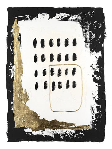 Gold Junction II Black Ornate Wood Framed Art Print with Double Matting by Willett, Michael