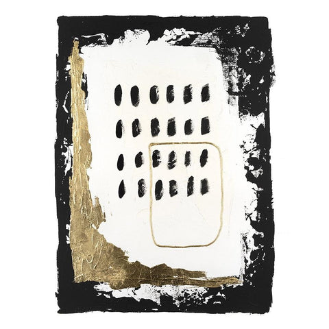 Gold Junction II Black Modern Wood Framed Art Print with Double Matting by Willett, Michael