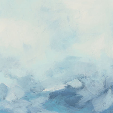 Sea Shadows II Black Ornate Wood Framed Art Print with Double Matting by Vess, June Erica