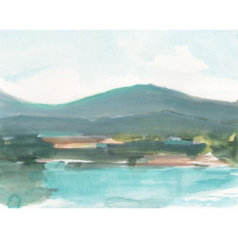 View from the Sea II White Modern Wood Framed Art Print by Harper, Ethan