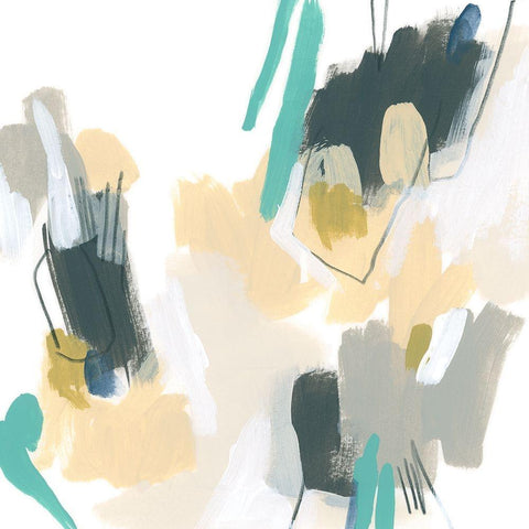 Strike Reflection II Black Modern Wood Framed Art Print with Double Matting by Vess, June Erica