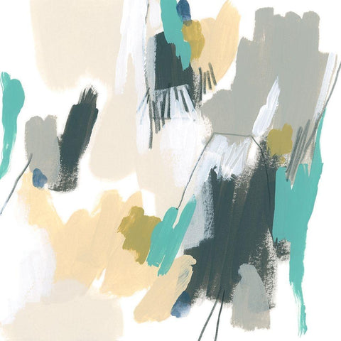 Strike Reflection IV White Modern Wood Framed Art Print by Vess, June Erica