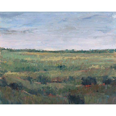 Field Study I Black Modern Wood Framed Art Print with Double Matting by OToole, Tim