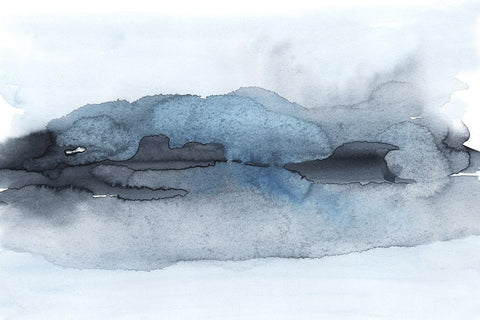 The Calm Before a Storm White Modern Wood Framed Art Print with Double Matting by Haase, Andrea