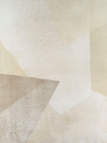 Textured Chiffon II White Modern Wood Framed Art Print with Double Matting by Lam, Vanna